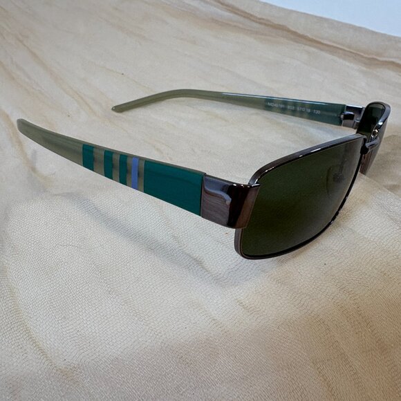 Mandarina Duck Small Metal/Olive Green Striped/Tinted Sunglasses MD 45191 - Picture 2 of 7